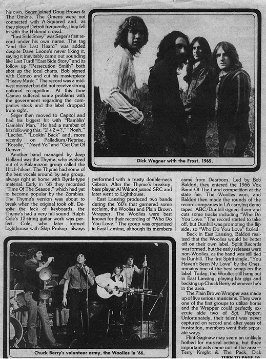 The Frost in Creem magazine